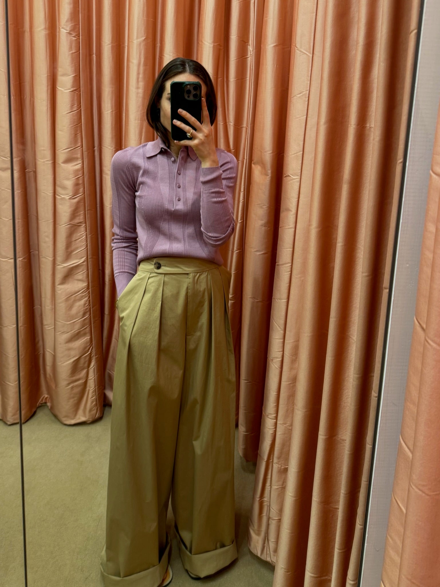 DRIES VAN NOTEN | HIGH WAISTED WIDE LEG TROUSER