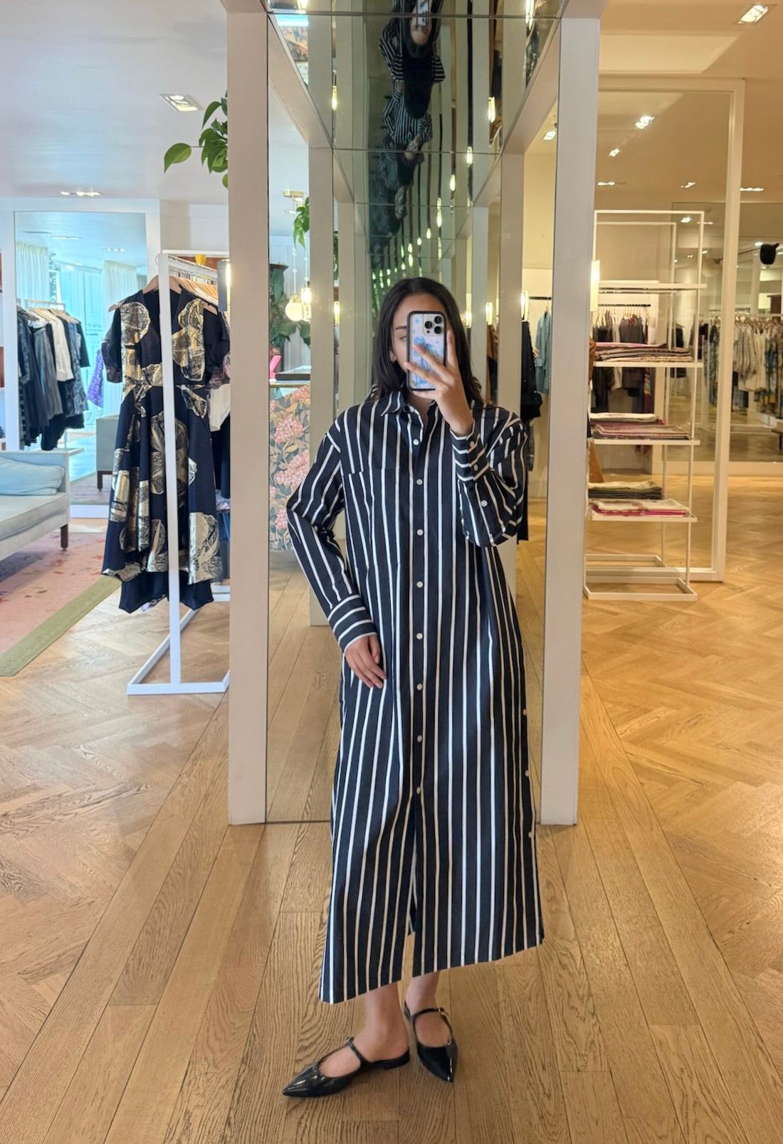 ARLO MOTT: LAFAYETTE SIDE BUTTON MAXI DRESS