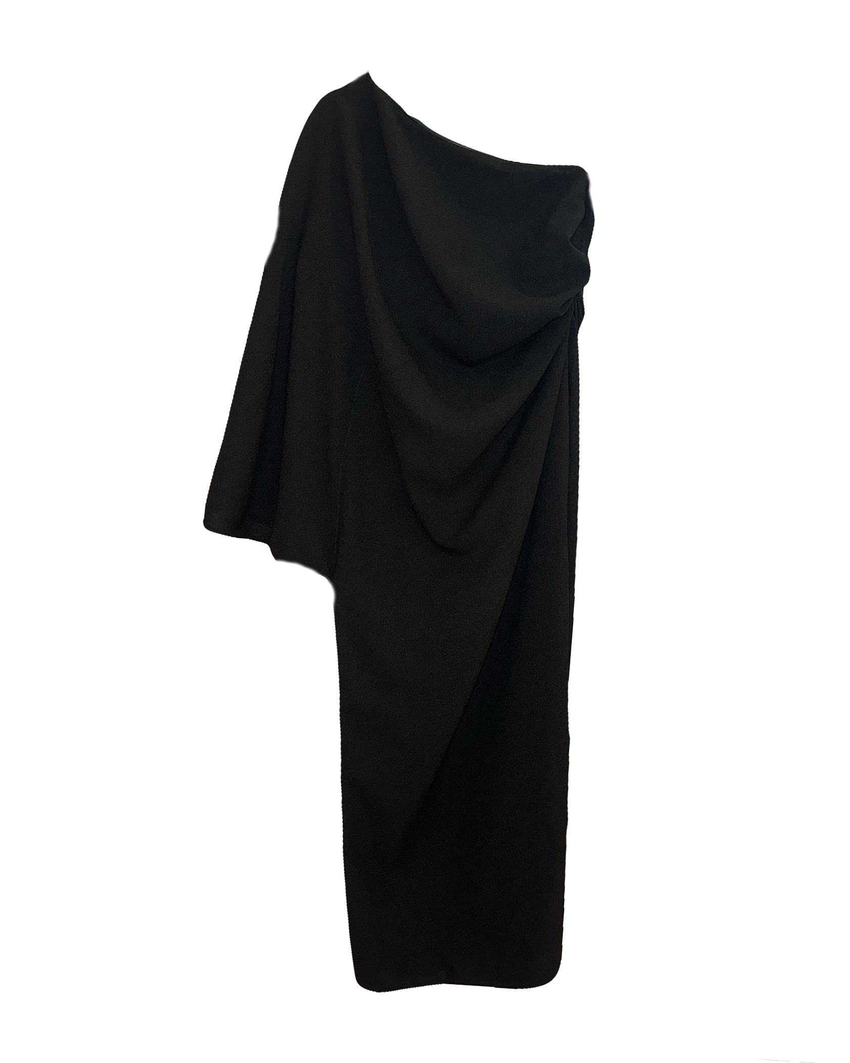 JULIE DE LIBRAN | ONE SHOULDER CREPE KATIE MIDI DRESS