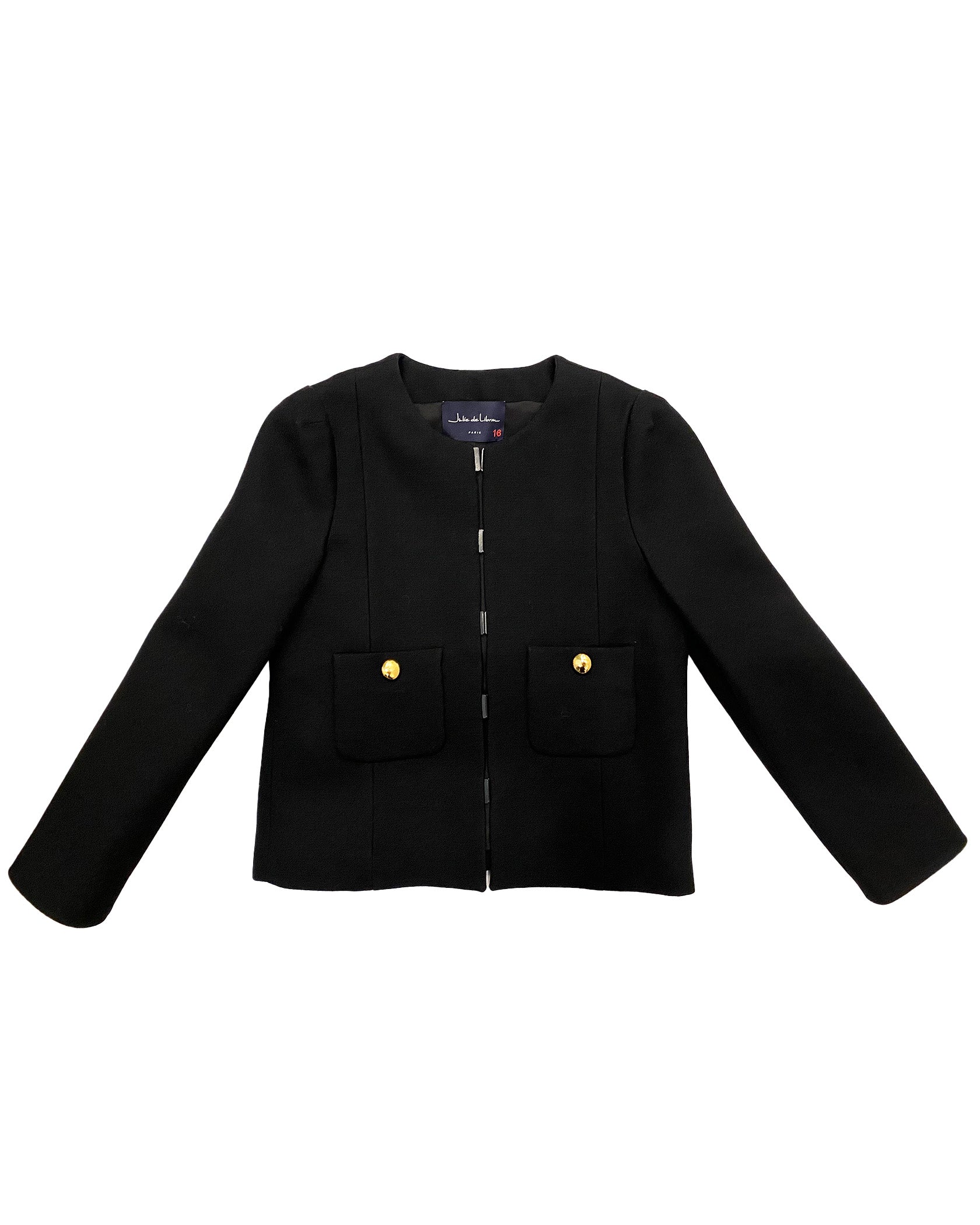 JULIE DE LIBRAN | LONG SLEEVE CREPE GRACE JACKET