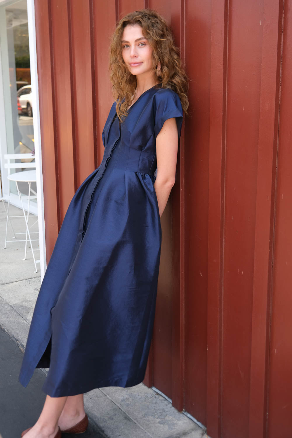 KIKA VARGAS | TSIGE MIDI DRESS | WOMEN'S LUXURY DESIGNER CLOTHING, JEWELRY & ACCESSORIES | CAPITOL CHARLOTTE, NC & BRENTWOOD, CA