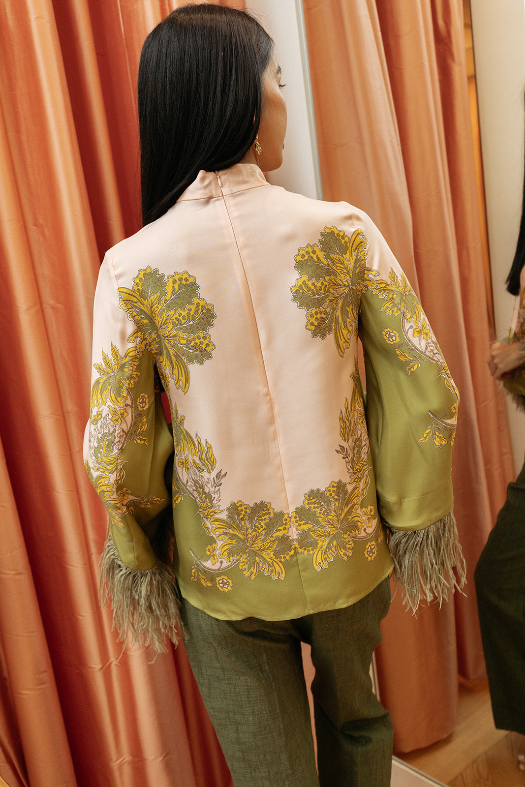 LA DOUBLE J | MAKE AN EXIT TOP W FEATHERS | WOMEN'S LUXURY DESIGNER CLOTHING, SHOES, HANDBAGS & JEWELRY | CAPITOL CHARLOTTE, NC & BRENTWOOD, CA