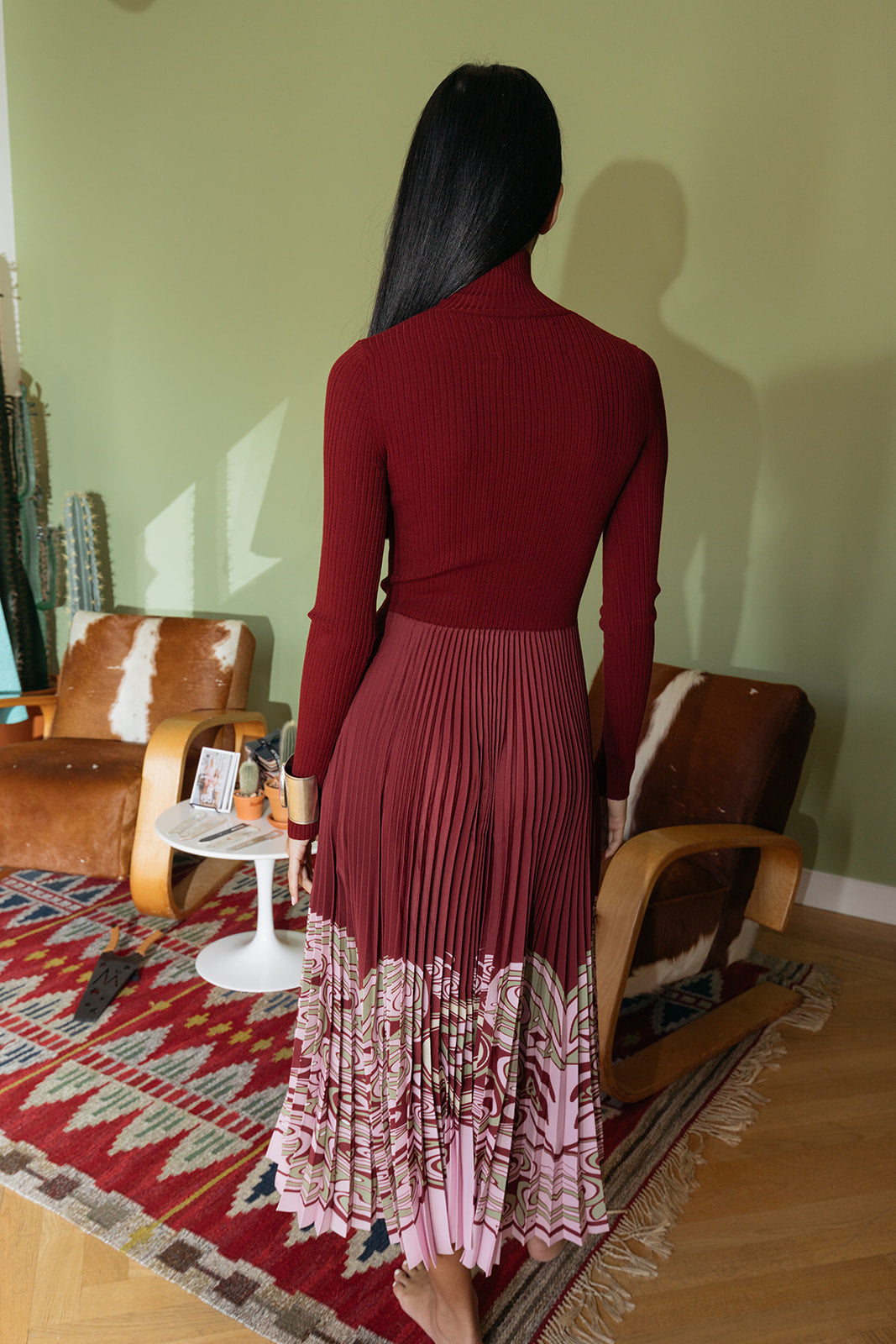 LA DOUBLE J | MOONDANCE KNIT MIDI DRESS