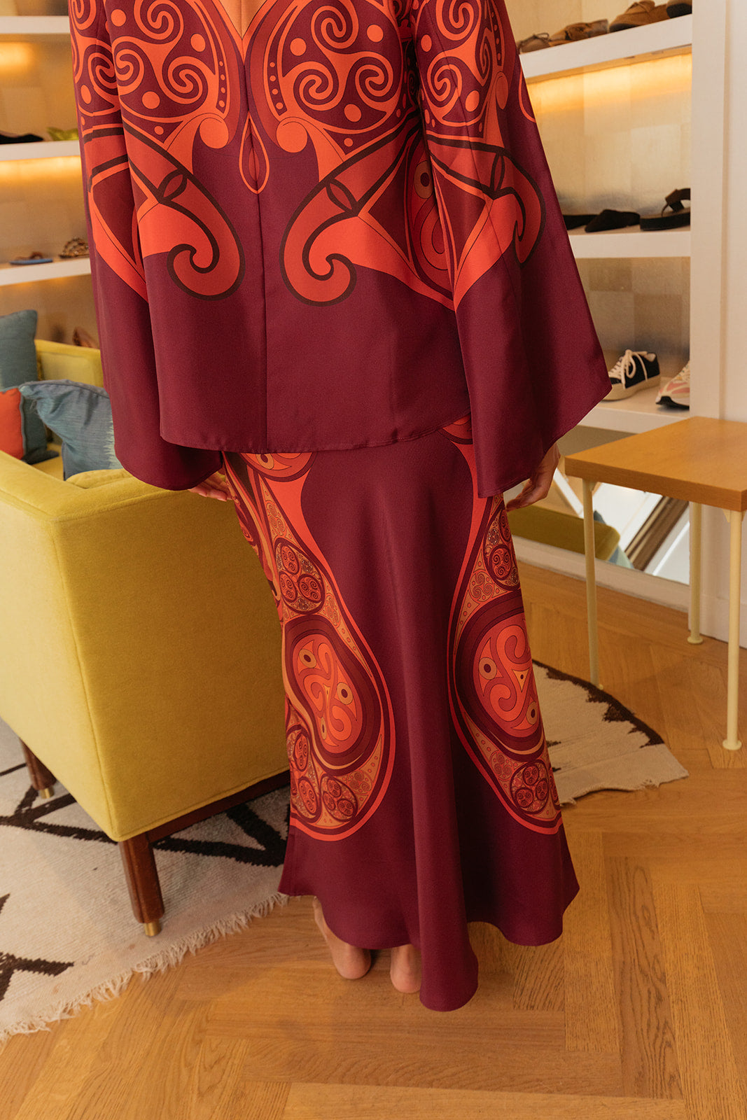 LA DOUBLE J | PRINTED SLEEK SKIRT