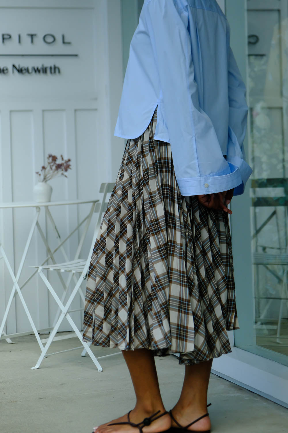 LEE MATHEWS | ROWAN PLEAT MIDI SKIRT | WOMEN'S LUXURY DESIGNER CLOTHING, SHOES, HANDBAGS & JEWELRY | CAPITOL CHARLOTTE, NC & BRENTWOOD, CA