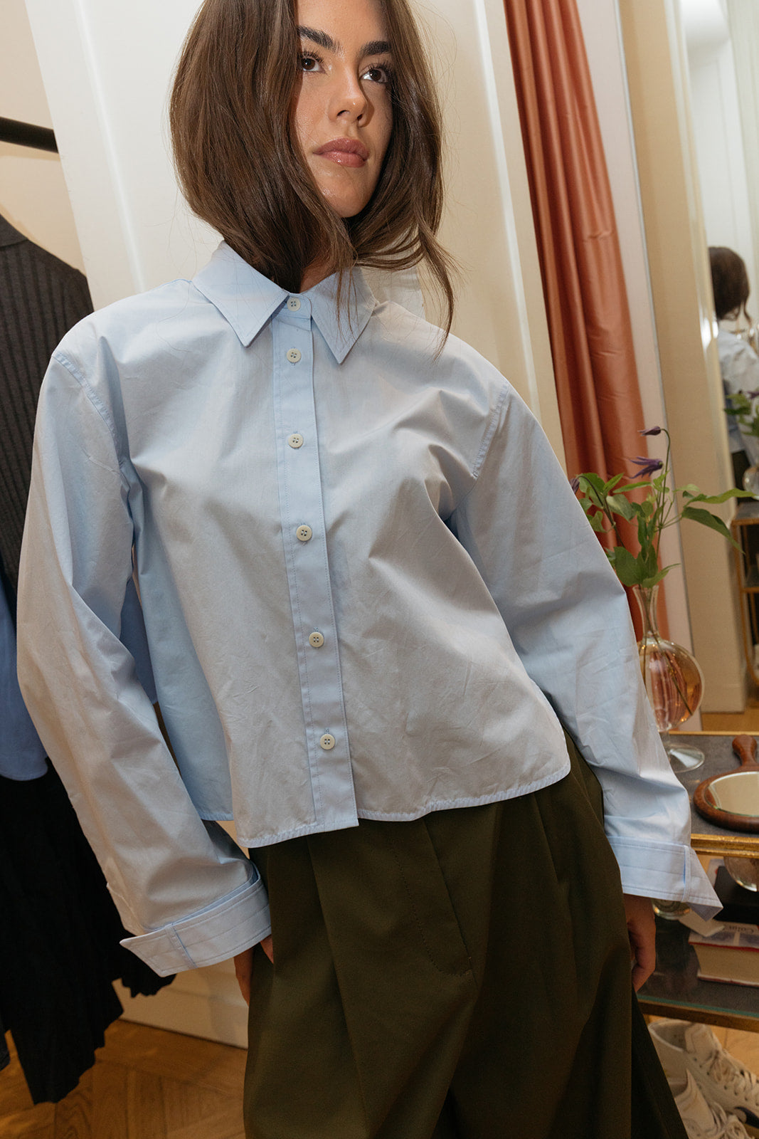 LEE MATHEWS | RENNI CROPPED SHIRT