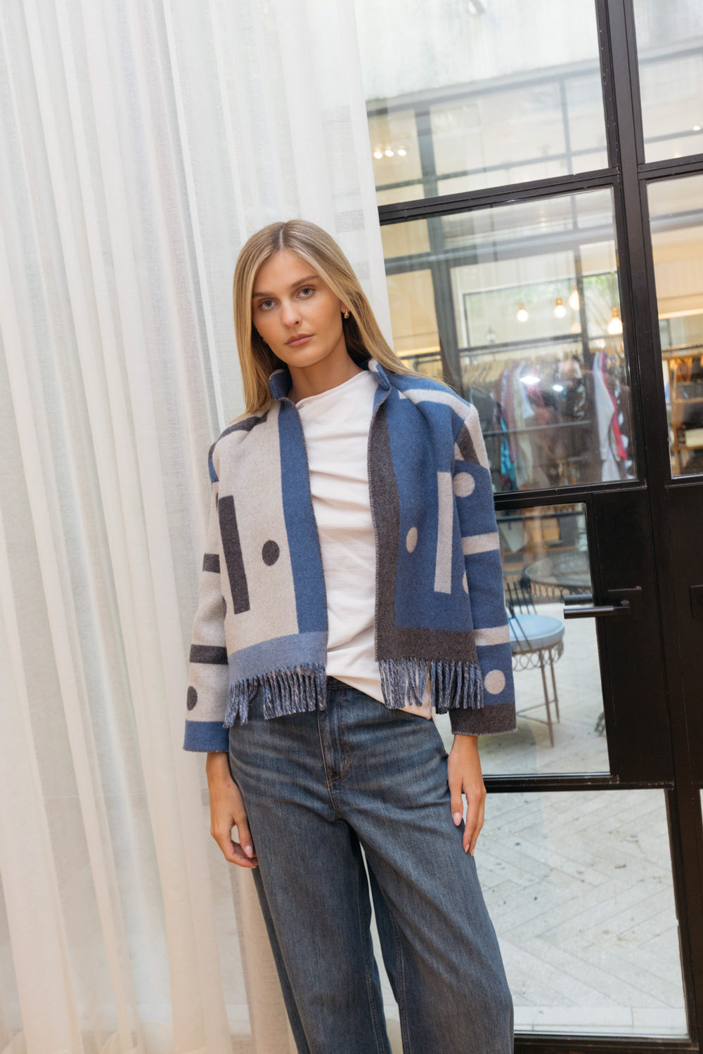 LILY EVE | DIVIDE FRINGE JACKET | WOMEN'S LUXURY DESIGNER CLOTHING, SHOES, HANDBAGS & JEWELRY | CAPITOL CHARLOTTE, NC & BRENTWOOD, CA