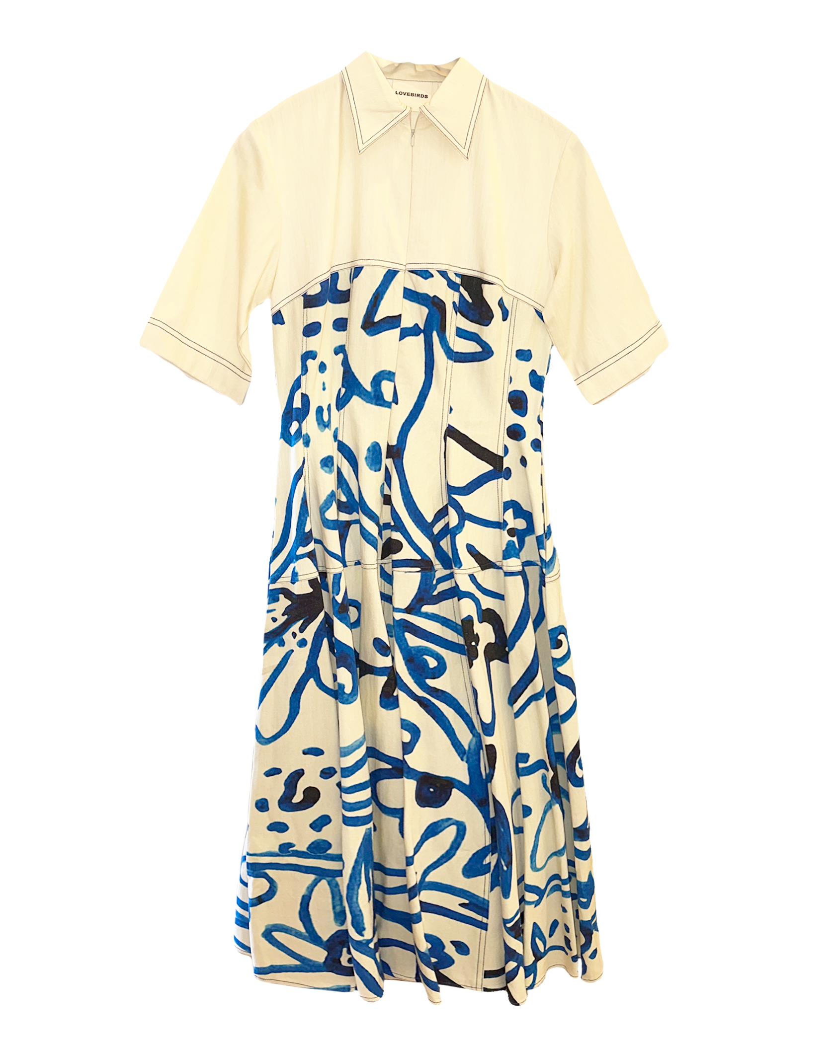 LOVEBIRDS | SHORT SLEEVE ATOM DRESS