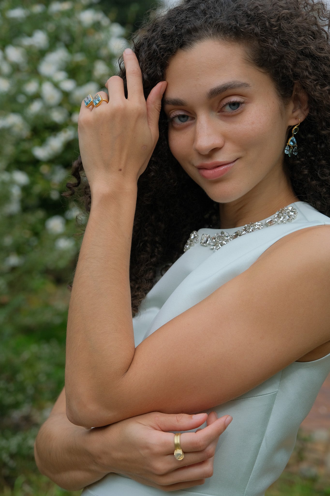 MARIE-HELENE DE TAILLAC | AQUAMARINE HEDY RING | WOMEN'S LUXURY DESIGNER CLOTHING, SHOES, HANDBAGS & JEWELRY | CAPITOL CHARLOTTE, NC & BRENTWOOD, CA