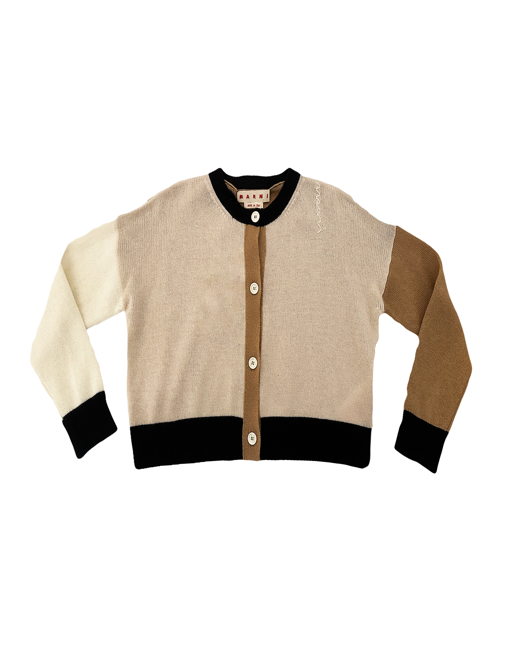 MARNI | LONG SLEEVE COLOR BLOCK CARDIGAN