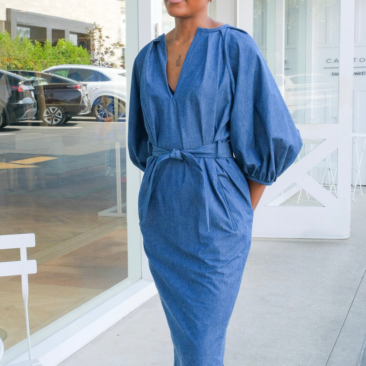 martin grant gathered drop waist silk midi dress Martin Grant Gathered Drop-Waist Silk Midi Dress In Yellow - 40% Off