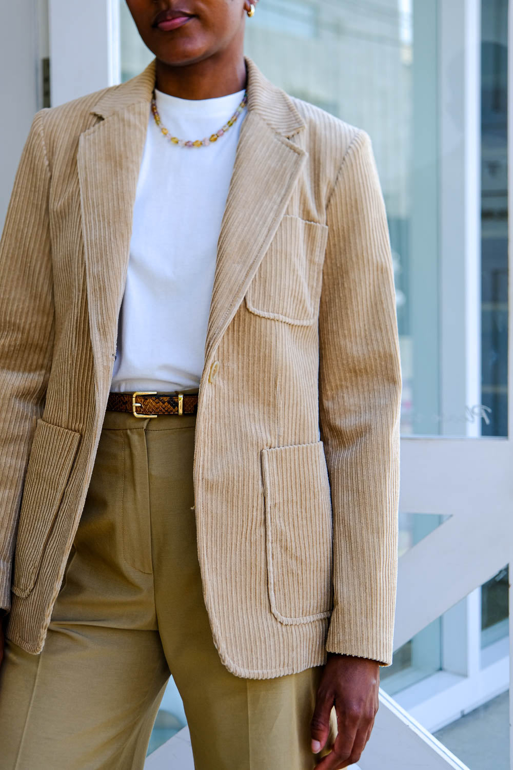 MARTIN GRANT | CO CORD 3 POCKET BLAZER