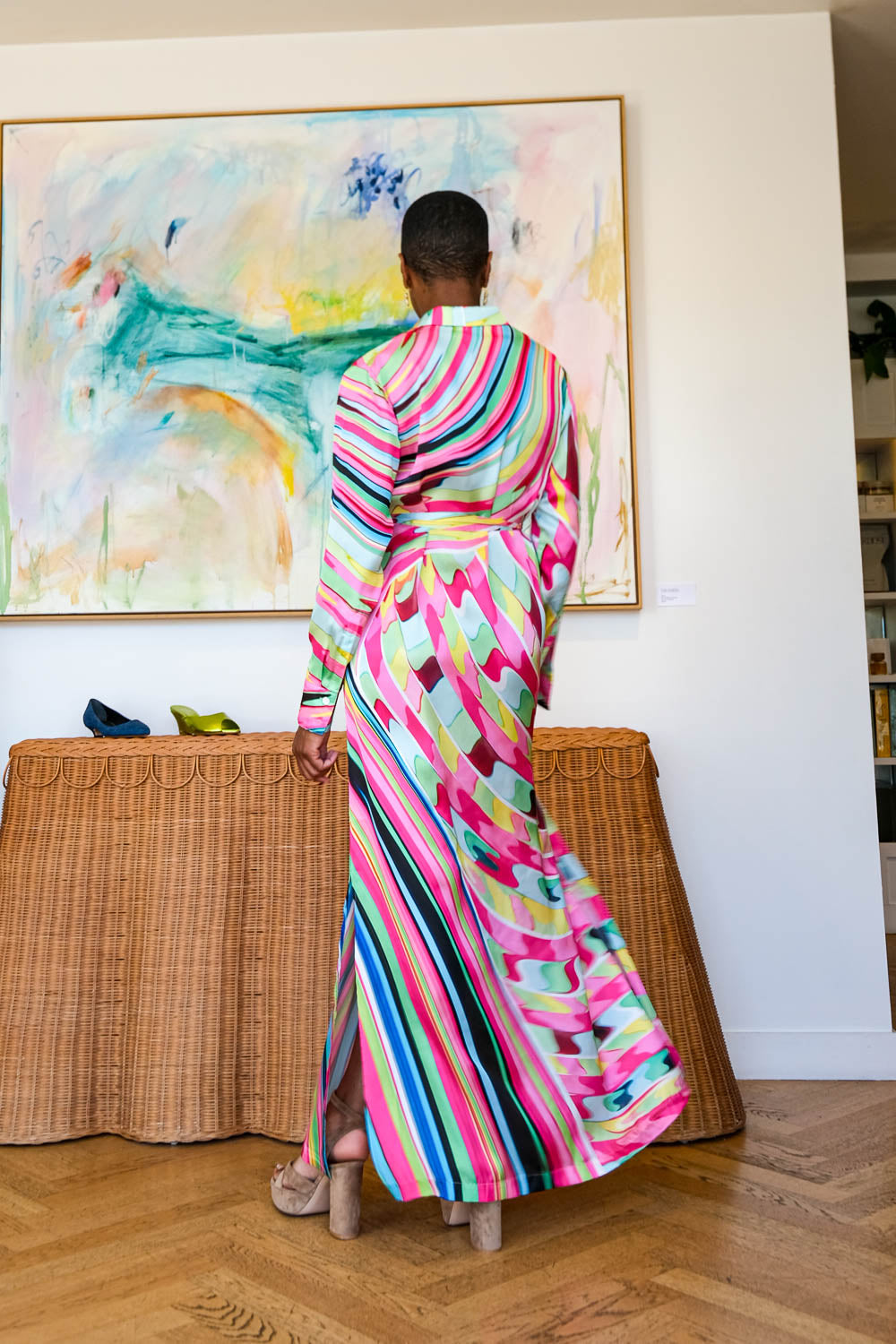 MARY KATRANTZOU | TWILL PRINTED TORINO MIDI DRESS | WOMEN'S LUXURY DESIGNER CLOTHING, SHOES, HANDBAGS & JEWELRY | CAPITOL CHARLOTTE, NC & BRENTWOOD, CA