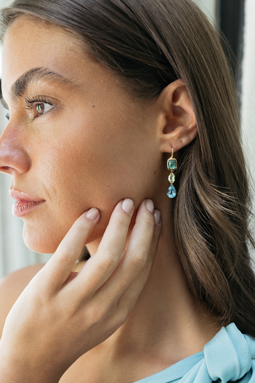 MARIE-HELENE DE TAILLAC | MULTI ELIZABETH T (9.63CT) EARRINGS