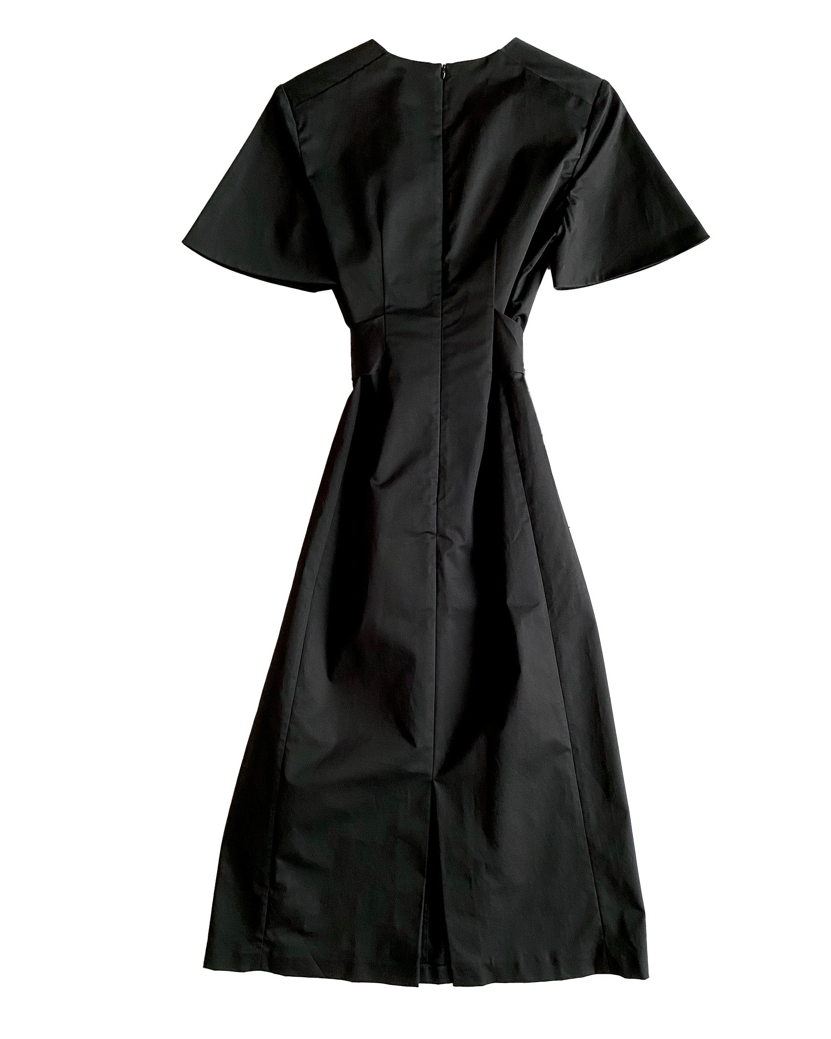 Black dress on a white background