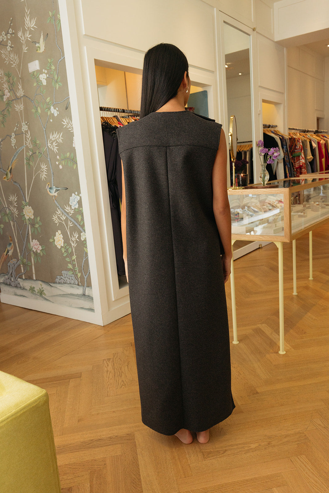PLAN C | ASYMMETRIC LONG VEST | WOMEN'S LUXURY DESIGNER CLOTHING, SHOES, HANDBAGS & JEWELRY | CAPITOL CHARLOTTE, NC & BRENTWOOD, CA
