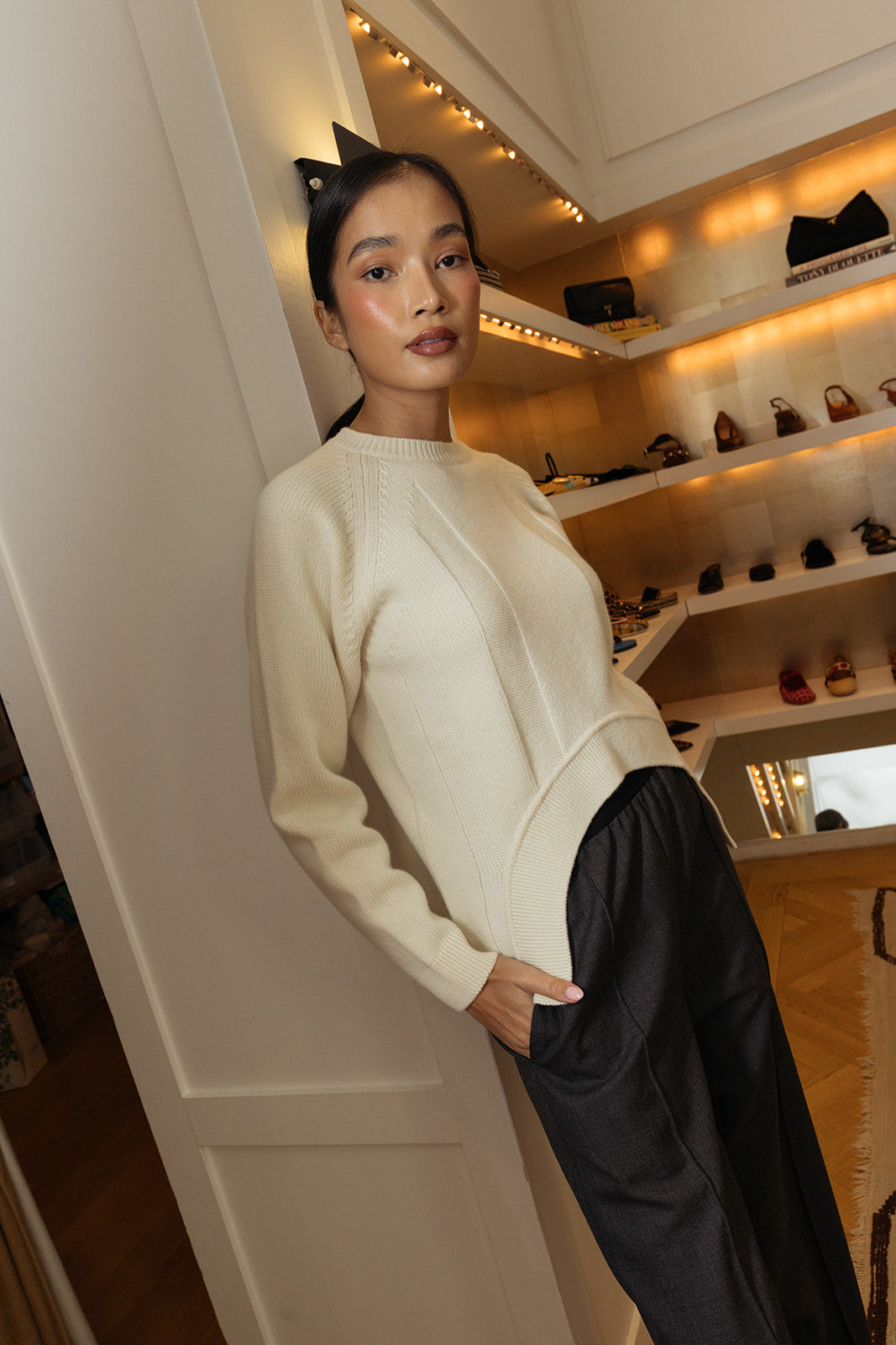 PLAN C | CUTOUT CREWNECK KNIT | WOMEN'S LUXURY DESIGNER CLOTHING, SHOES, HANDBAGS & JEWELRY | CAPITOL CHARLOTTE, NC & BRENTWOOD, CA