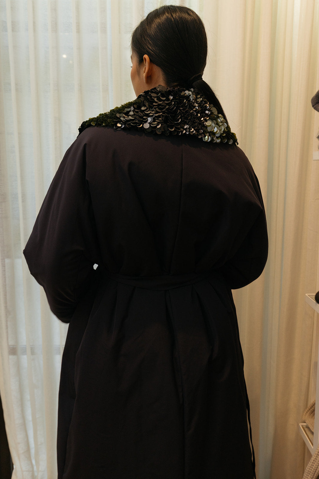 PLAN C | TRENCH RAIN COAT W EMBELLISHMENT | WOMEN'S LUXURY DESIGNER CLOTHING, SHOES, HANDBAGS & JEWELRY | CAPITOL CHARLOTTE, NC & BRENTWOOD, CA