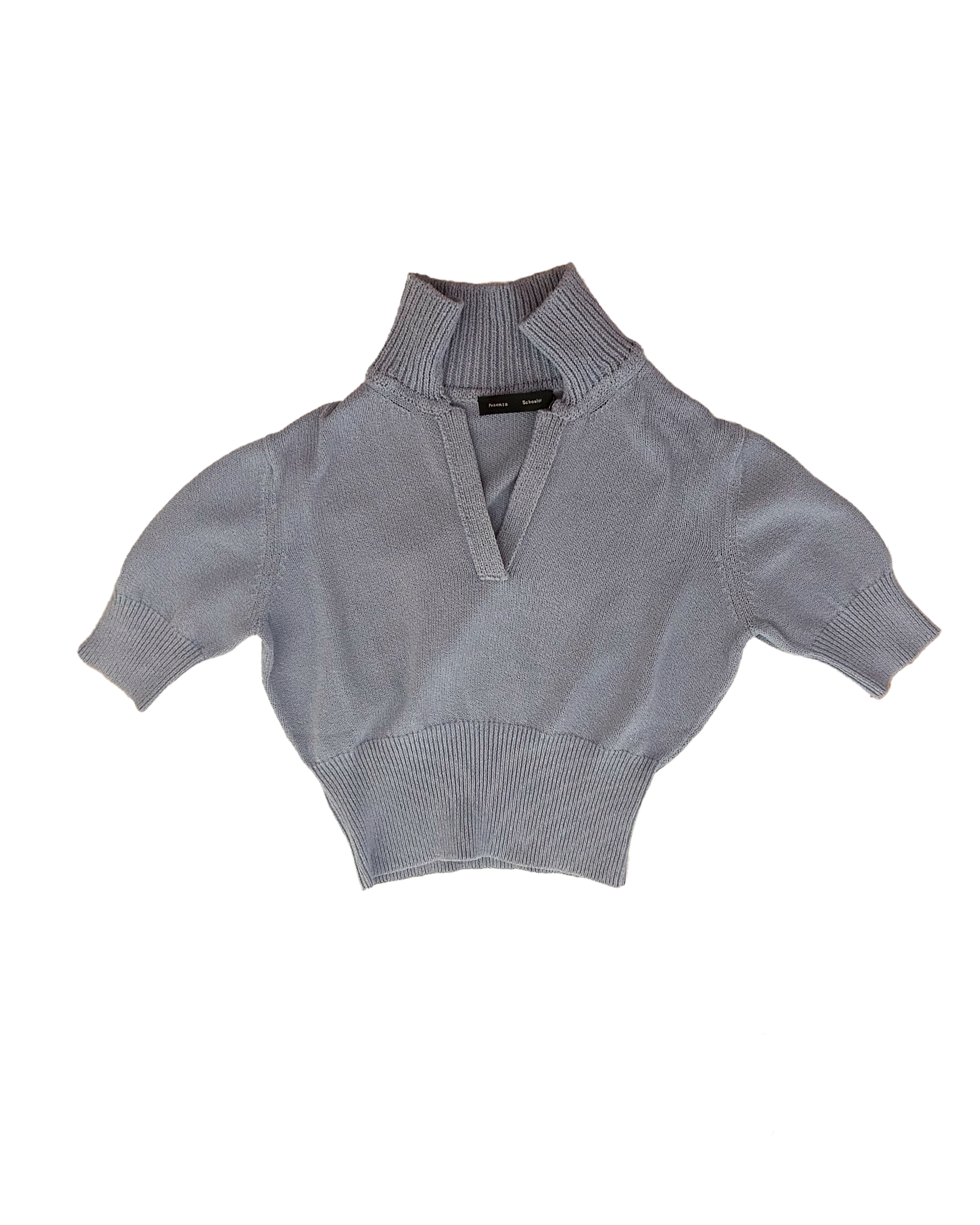 PROENZA SCHOULER | 3/4 SLEEVE COTTON REEVE KNIT POLO