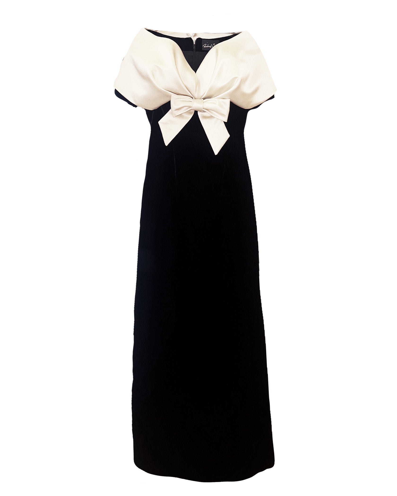 RICHARD QUINN | SHORT SLEEVE OFF THE SHOULDER WRAP DRESS
