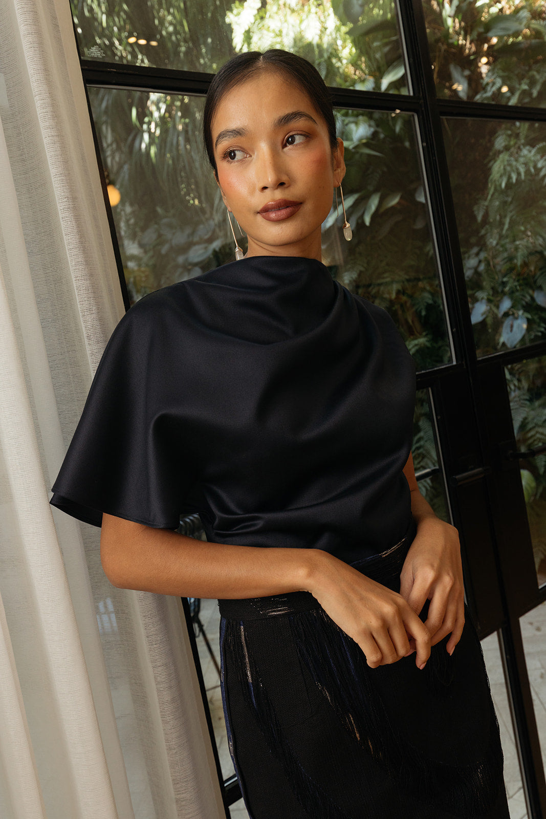 ROKSANDA | PRINTED SATIN NOMI TOP | WOMEN'S LUXURY DESIGNER CLOTHING, SHOES, HANDBAGS & JEWELRY | CAPITOL CHARLOTTE, NC & BRENTWOOD, CA