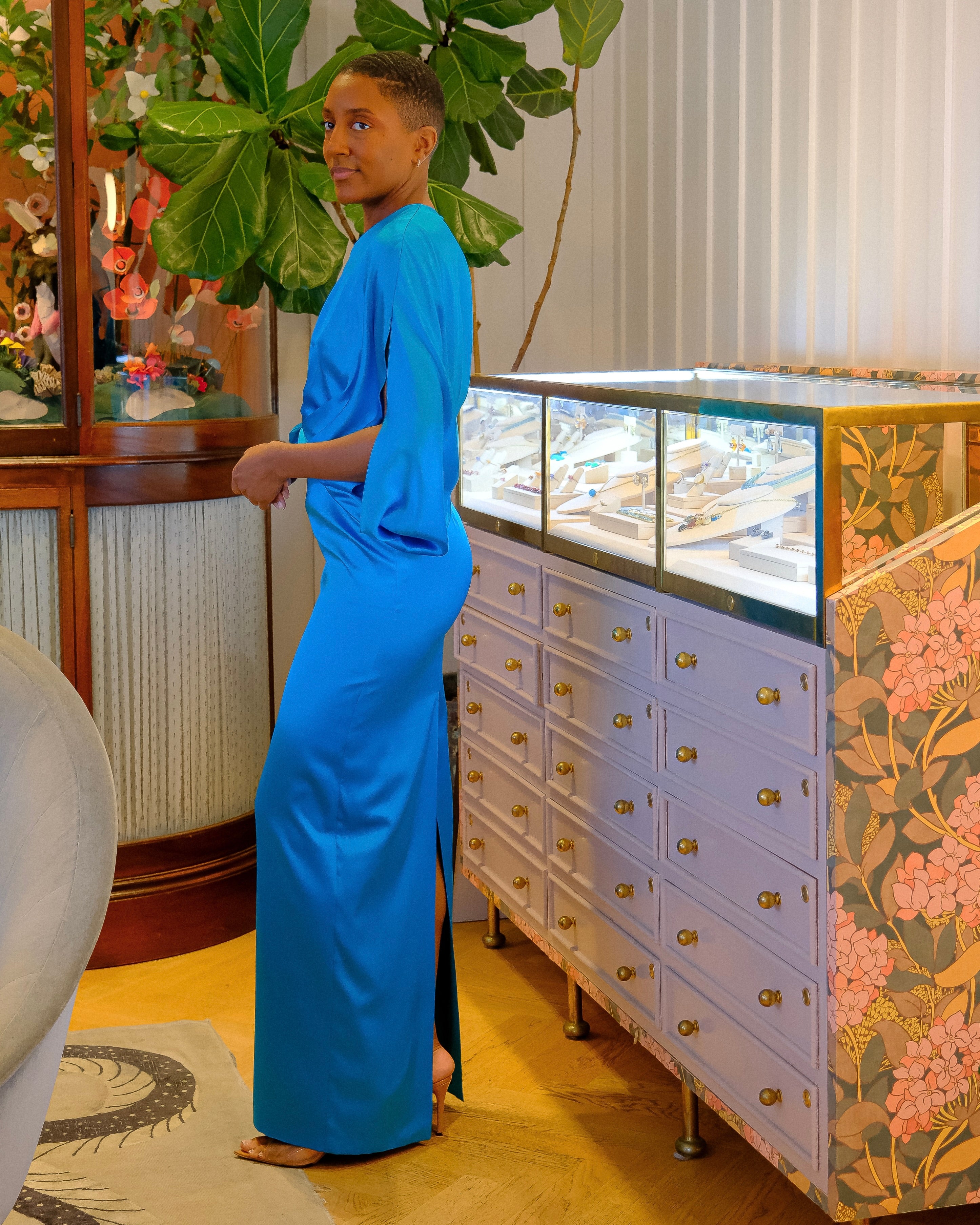 ROKSANDA | SILK SATIN RANI DRESS | WOMEN'S LUXURY DESIGNER CLOTHING, SHOES, HANDBAGS & JEWELRY | CAPITOL CHARLOTTE, NC & BRENTWOOD, CA