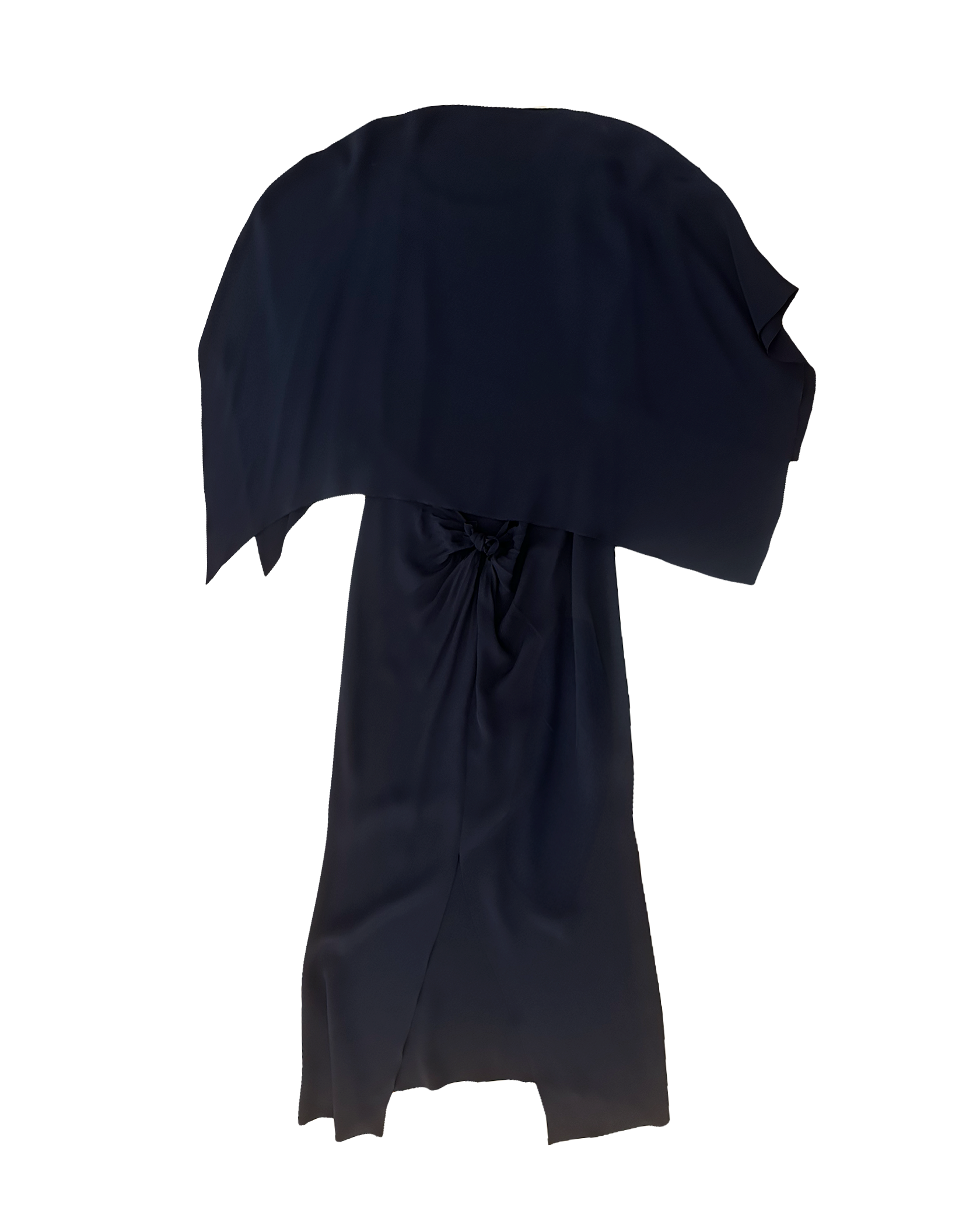 STEPHAN JANSON | LONG SLEEVE KNOTTED MIDI DRESS WITH CAPE BACK