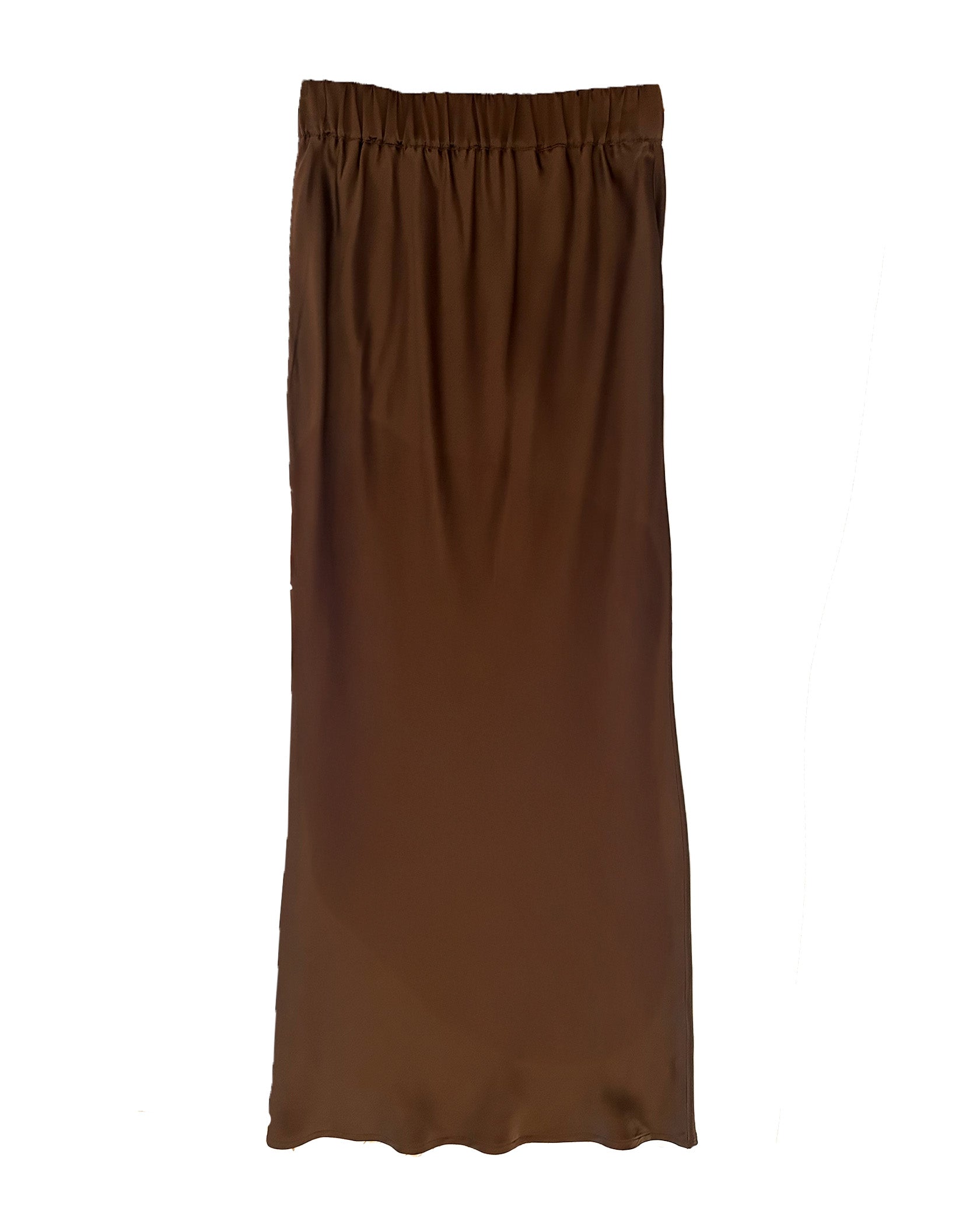 STEPHAN JANSON | STONE SATIN FLUID MAXI SKIRT