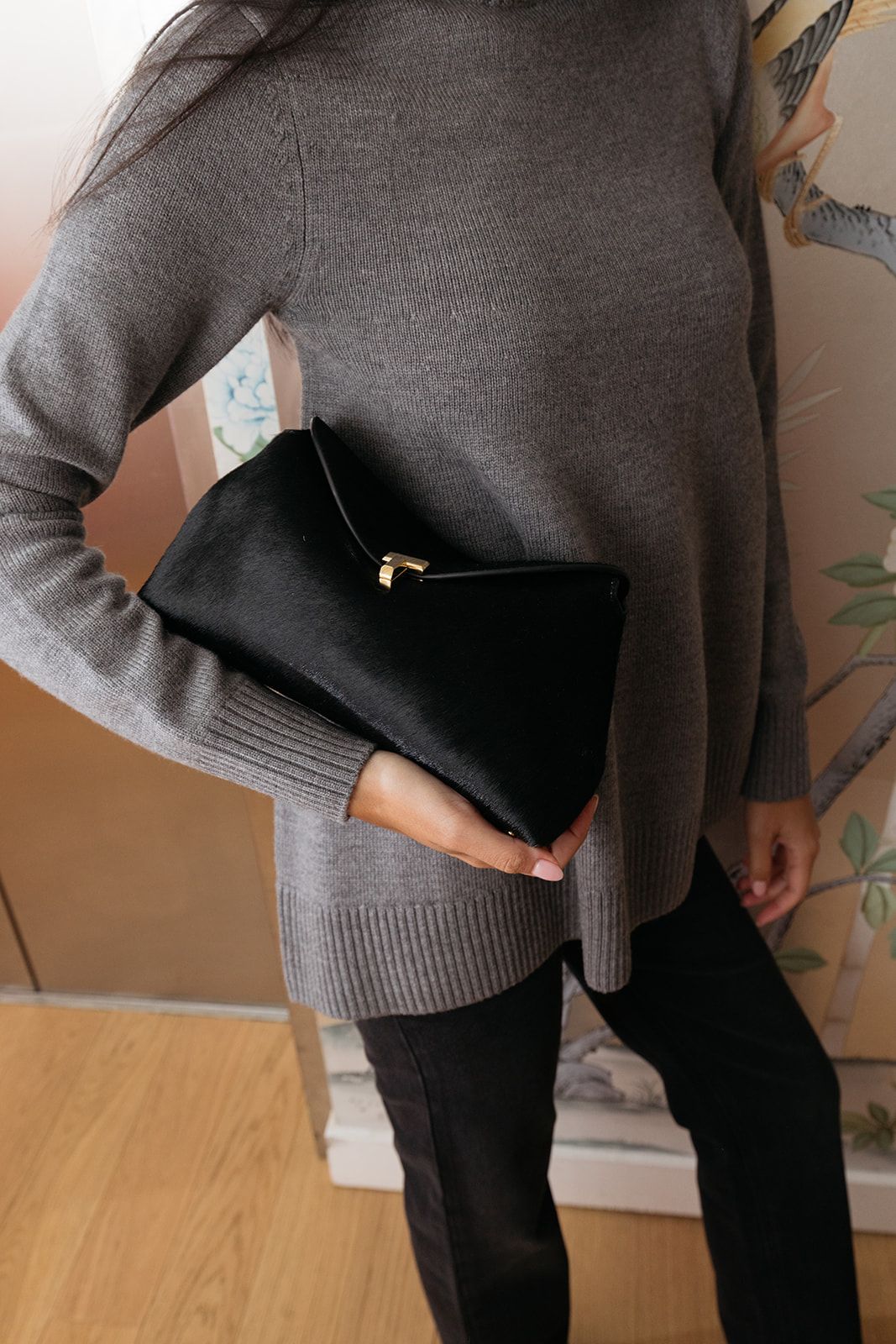TOTEME | TLOCK PONY HAIR CLUTCH | WOMEN'S LUXURY DESIGNER CLOTHING, SHOES, HANDBAGS & JEWELRY | CAPITOL CHARLOTTE, NC & BRENTWOOD, CA
