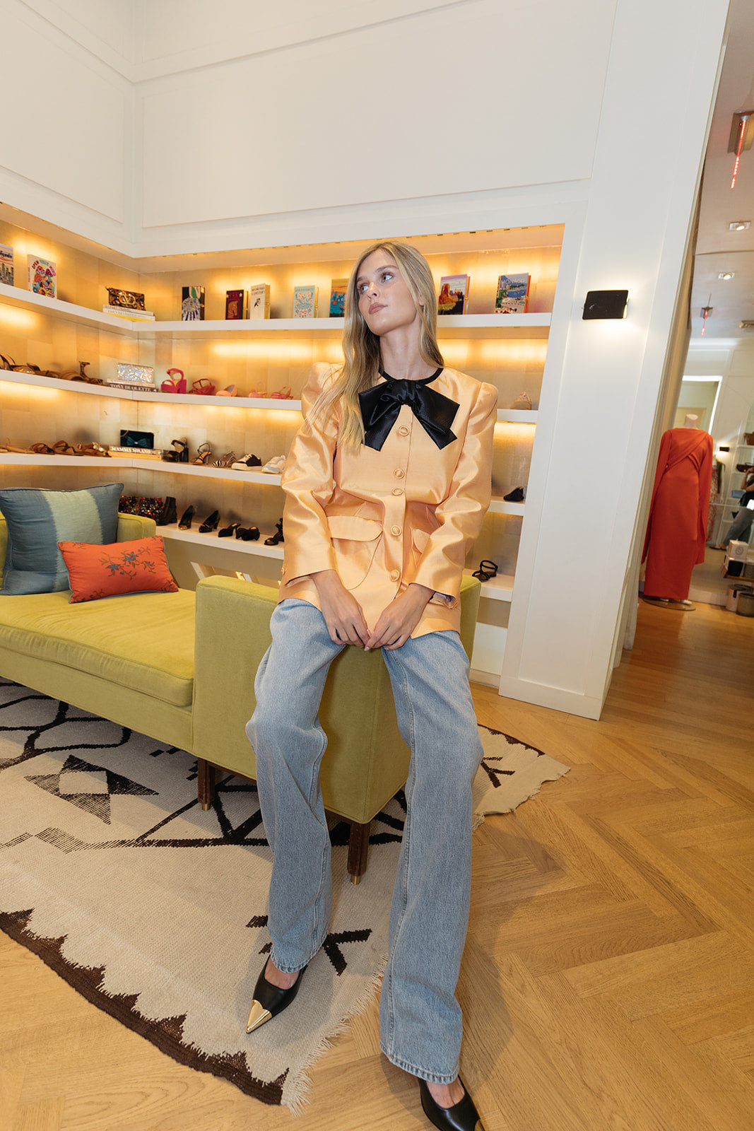VALENTINO | SHANTUNG CABAN JACKET | WOMEN'S LUXURY DESIGNER CLOTHING, SHOES, HANDBAGS & JEWELRY | CAPITOL CHARLOTTE, NC & BRENTWOOD, CA