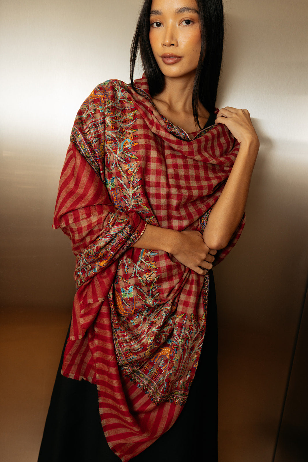 YASER | ANIMAL BORDER SHAWL | WOMEN'S LUXURY DESIGNER CLOTHING, SHOES, HANDBAGS & JEWELRY | CAPITOL CHARLOTTE, NC & BRENTWOOD, CA