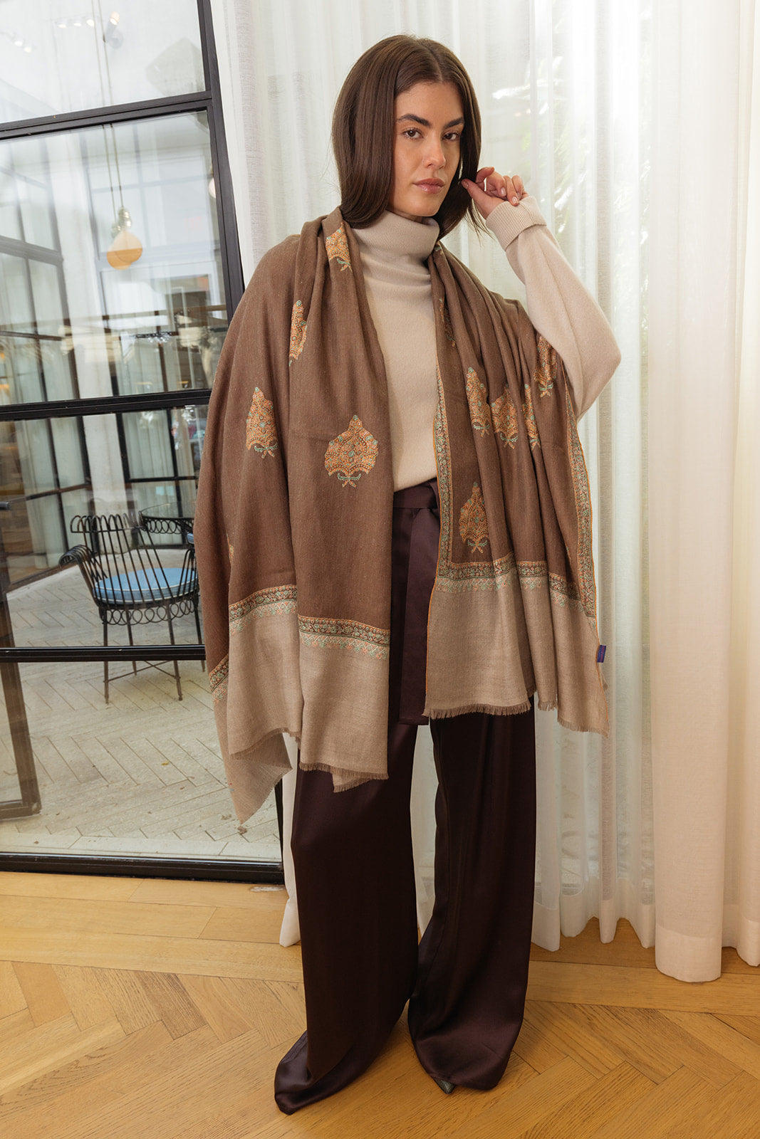 YASER | MOTIF SHAWL 4 | WOMEN'S LUXURY DESIGNER CLOTHING, SHOES, HANDBAGS & JEWELRY | CAPITOL CHARLOTTE, NC & BRENTWOOD, CA