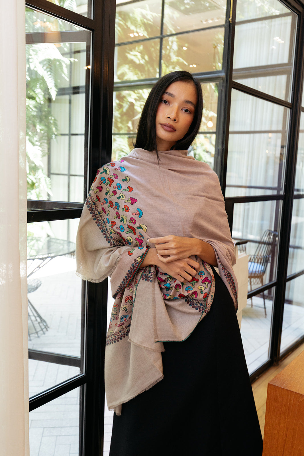 YASER | MUSHROOM SHAWL