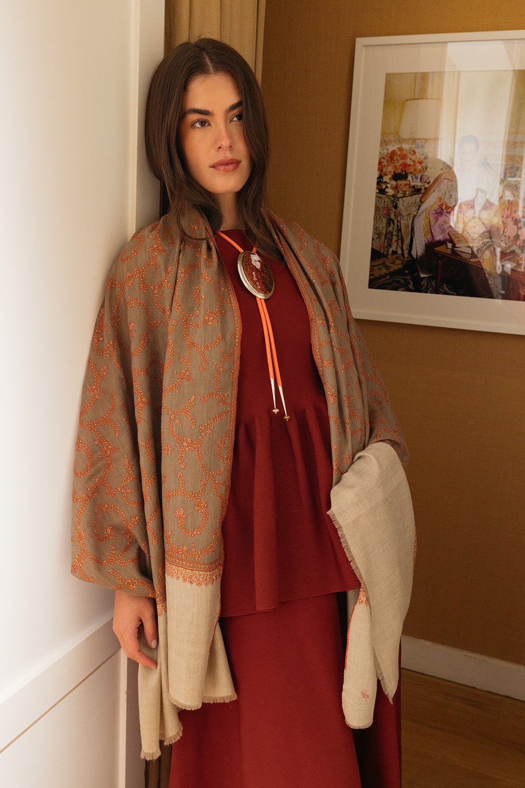 YASER | SWIRL EMB SHAWL 6 | WOMEN'S LUXURY DESIGNER CLOTHING, SHOES, HANDBAGS & JEWELRY | CAPITOL CHARLOTTE, NC & BRENTWOOD, CA