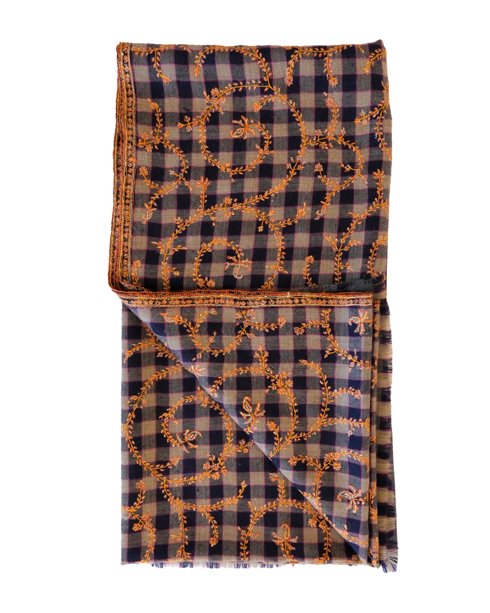 YASER | SWIRL PLAID SHAWL