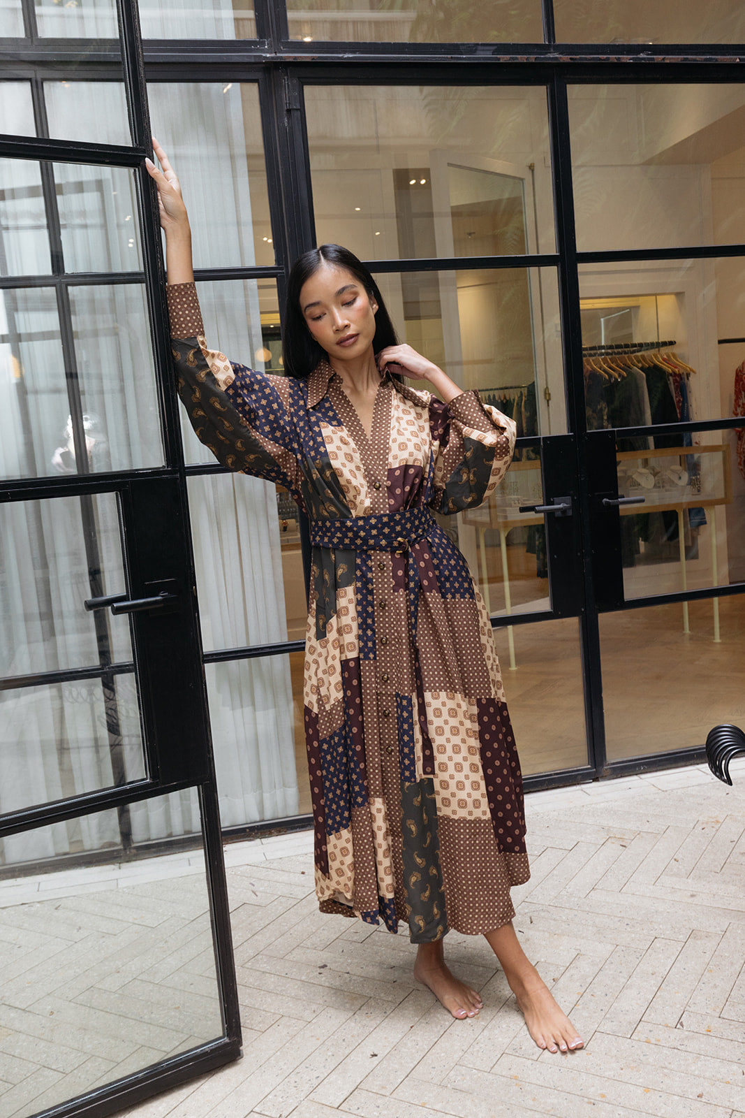 ZIMMERMANN | PATCH TUCK MIDI DRESS | WOMEN'S LUXURY DESIGNER CLOTHING, SHOES, HANDBAGS & JEWELRY | CAPITOL CHARLOTTE, NC & BRENTWOOD, CA
