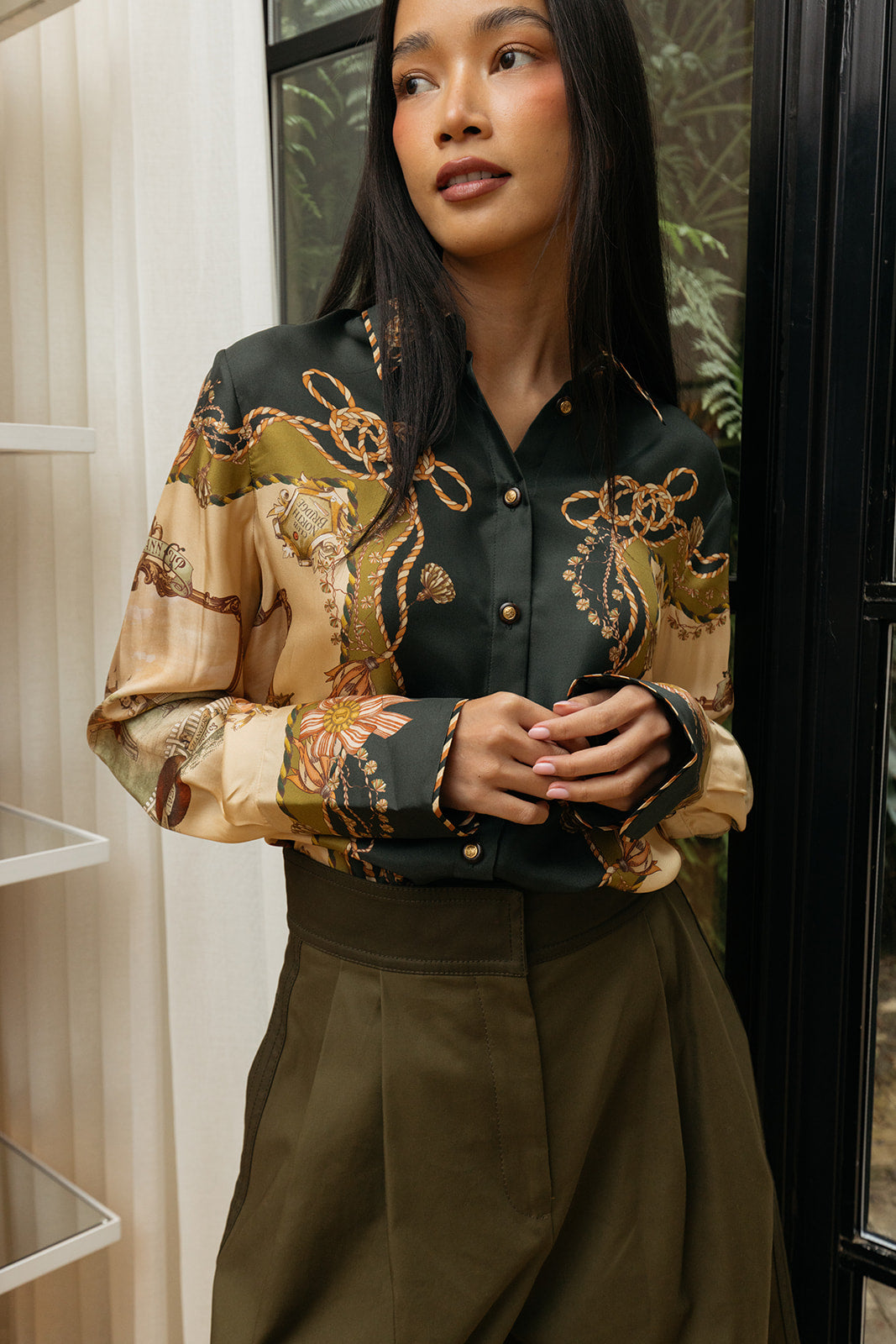 ZIMMERMANN | PRINTED VALIANT TWILL SHIRT | WOMEN'S LUXURY DESIGNER CLOTHING, SHOES, HANDBAGS & JEWELRY | CAPITOL CHARLOTTE, NC & BRENTWOOD, CA