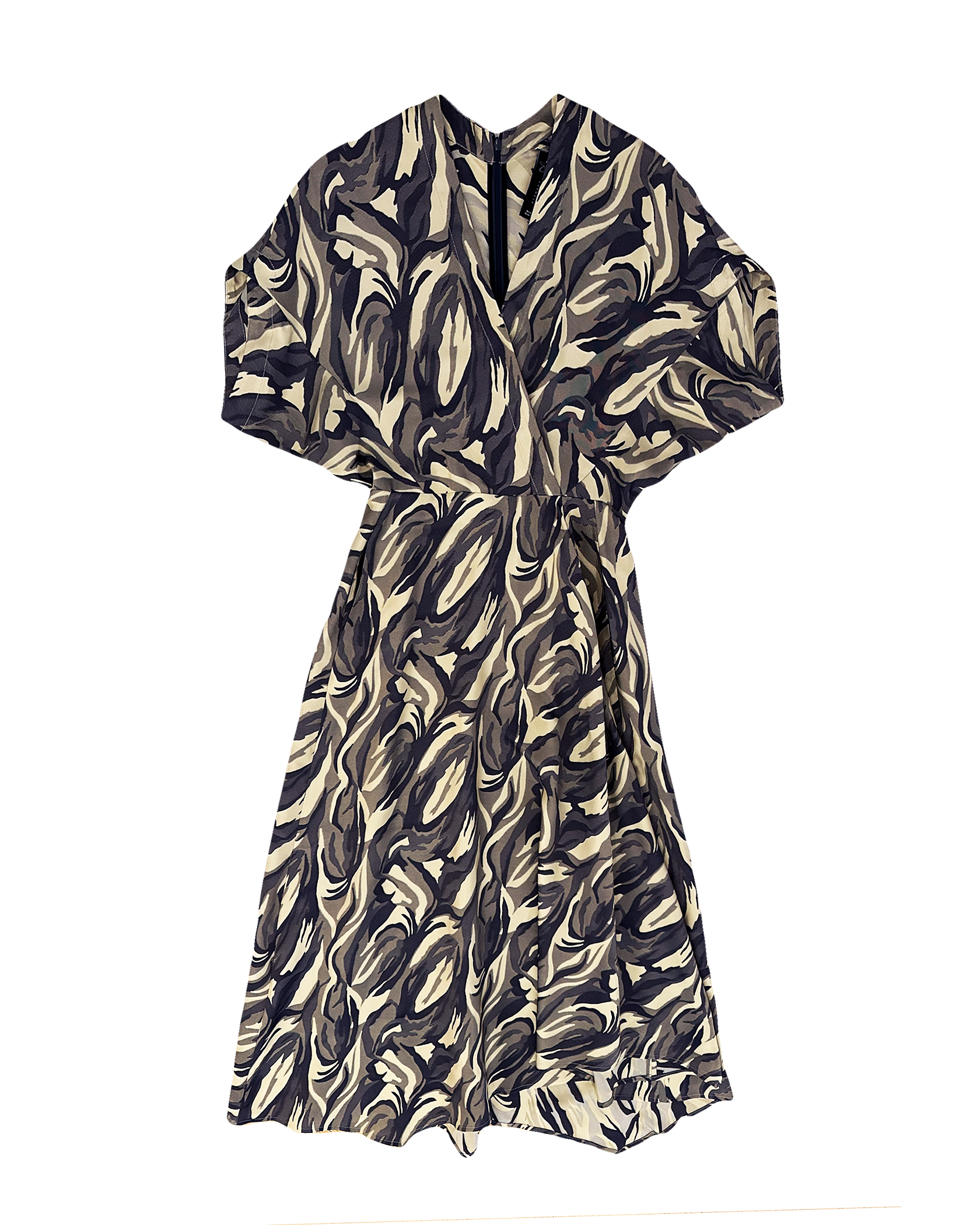 ZERO+MARIA CORNEJO | FLORAL LONG AKI WAVE DRESS