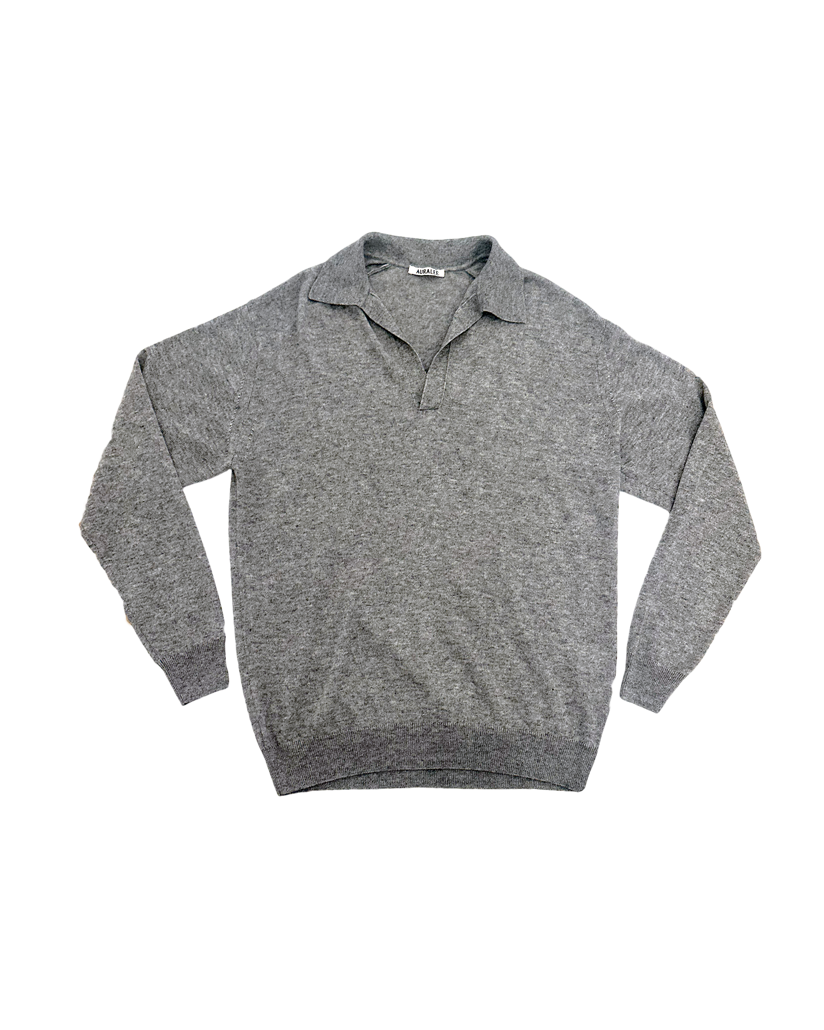 AURALEE | LONG SLEEVE SUPERFINE POLO