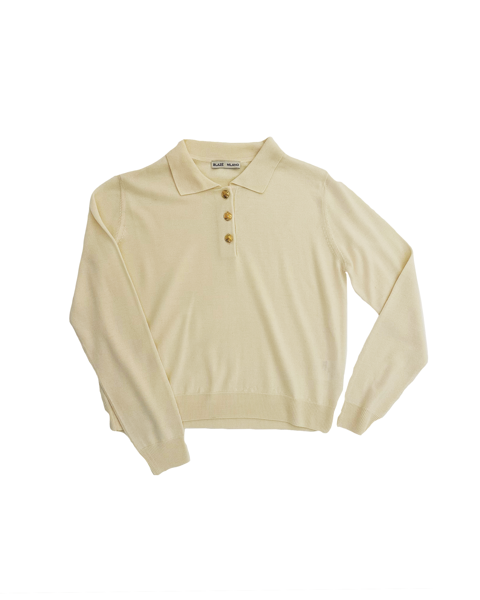 BLAZÉ MILANO | LONG SLEEVE CASHMERE POLO