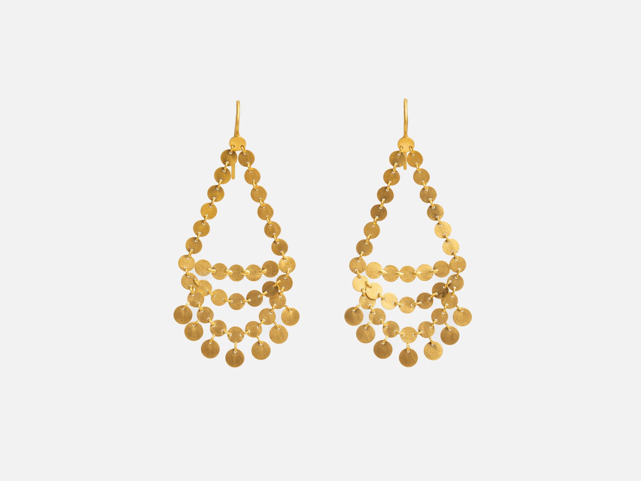 GOLD DANCING SEQUIN EARRINGS