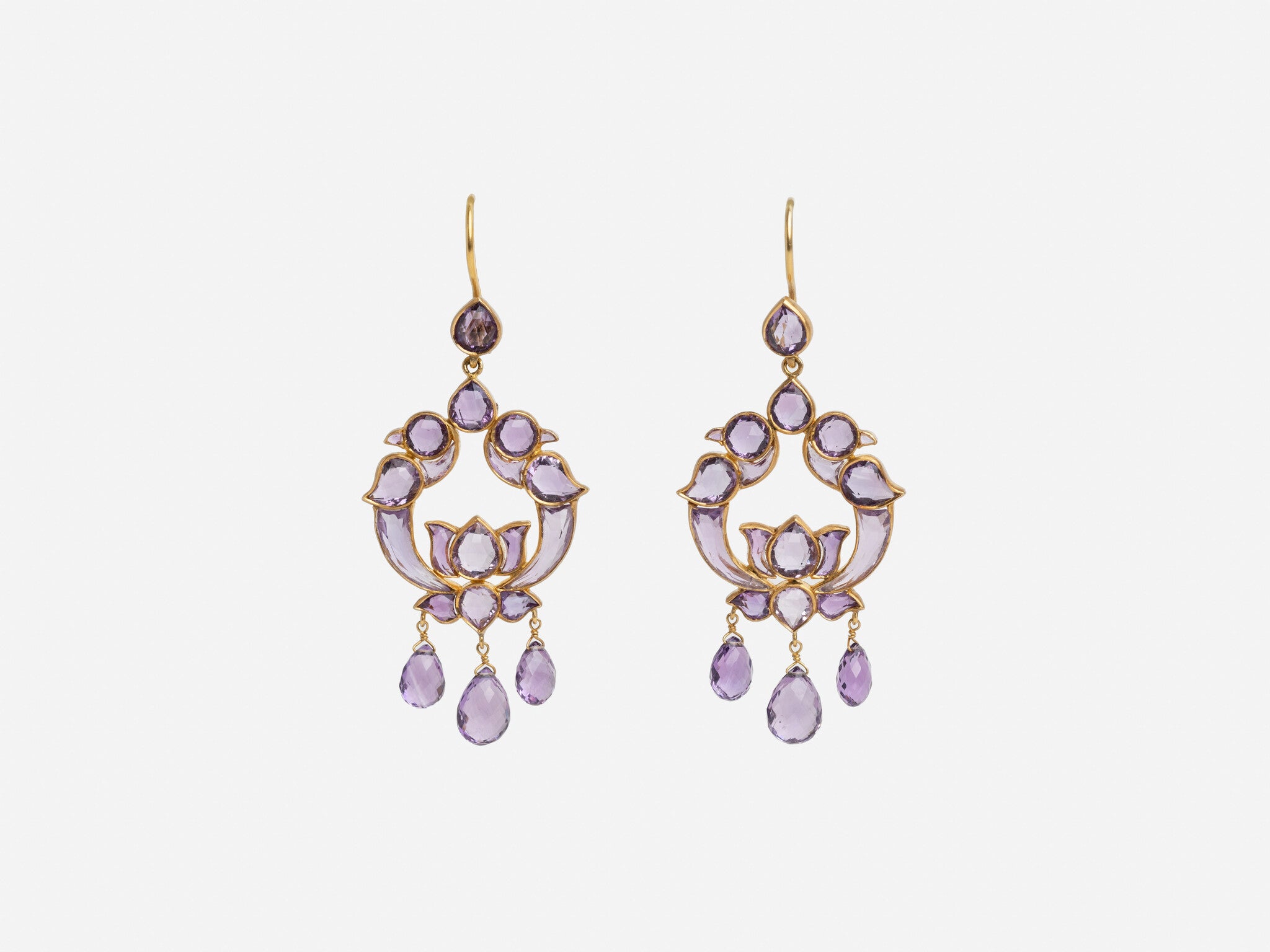 AMETHYST LOVE BIRD EARRINGS