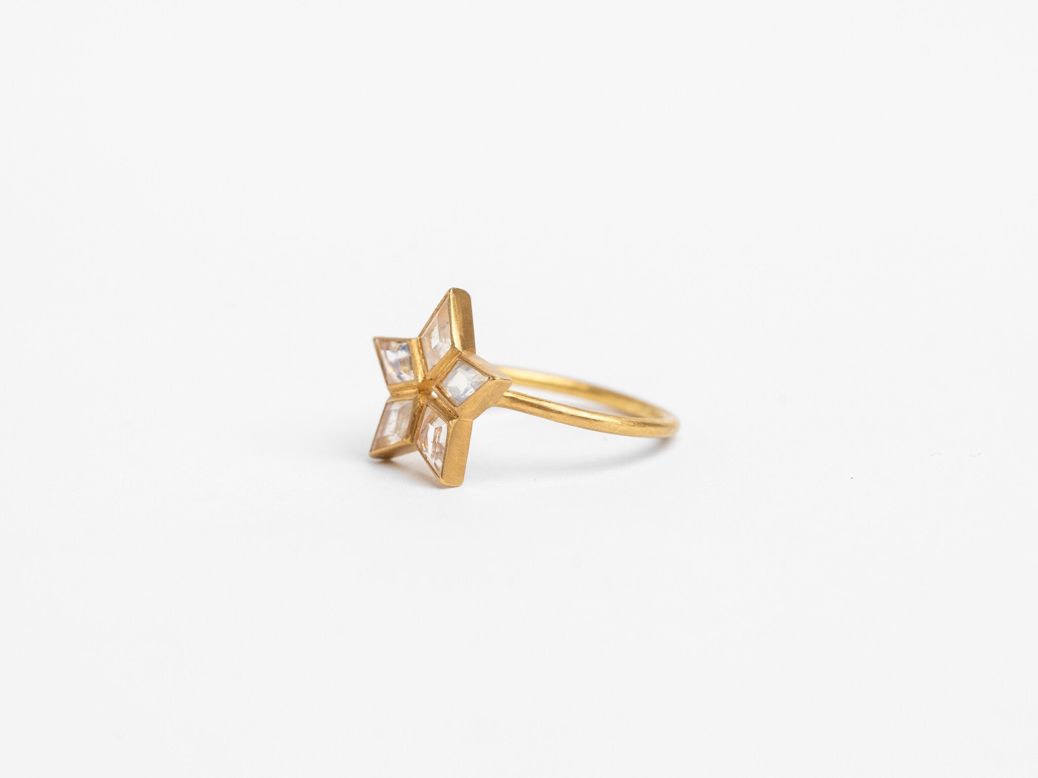 MOONSTONE STAR RING