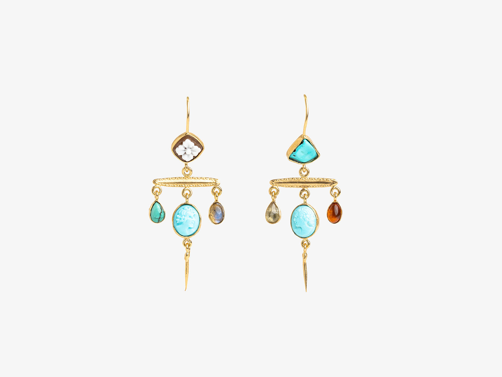 VICTORIAN PIN DROP EARRINGS