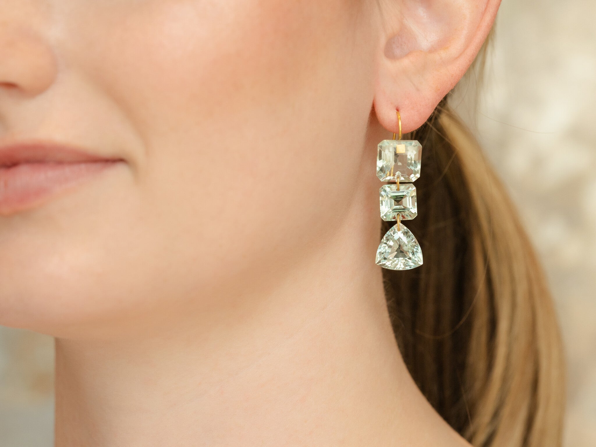 ANNABEL 3-STONE EARRINGS