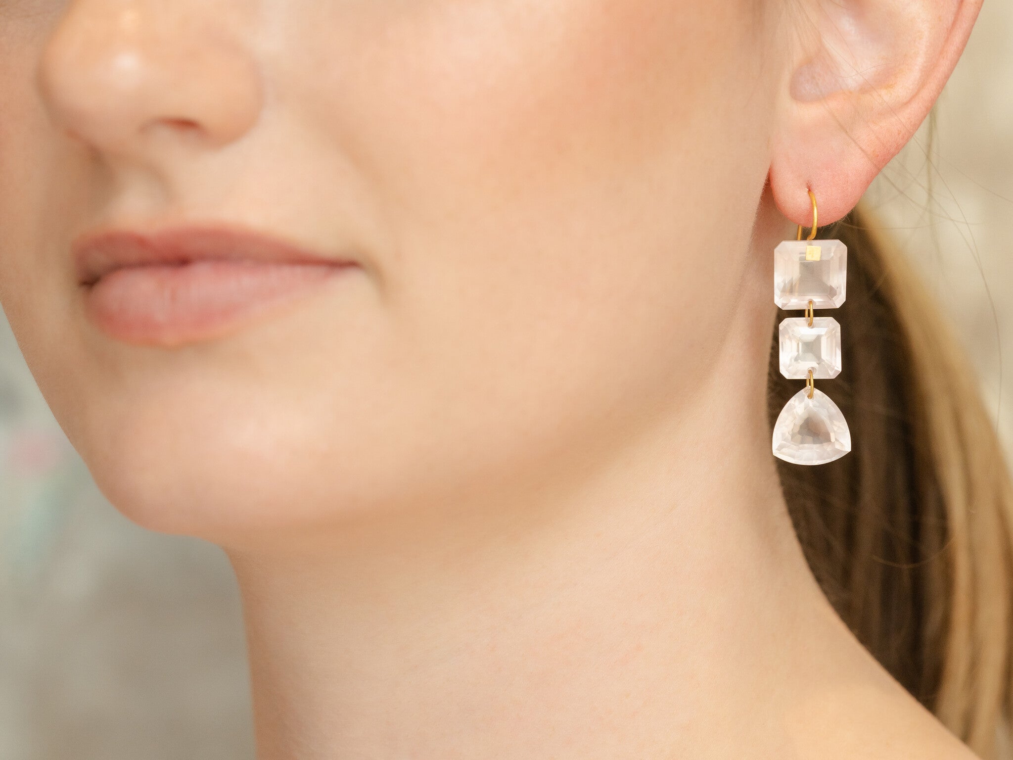 ANNABEL 3-STONE EARRINGS