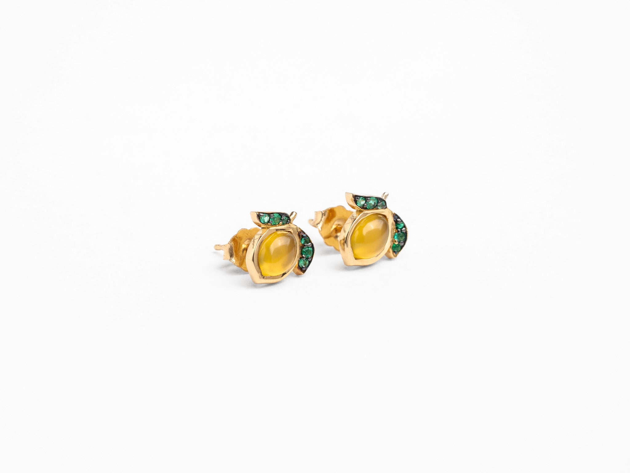 LEMON STUD EARRINGS