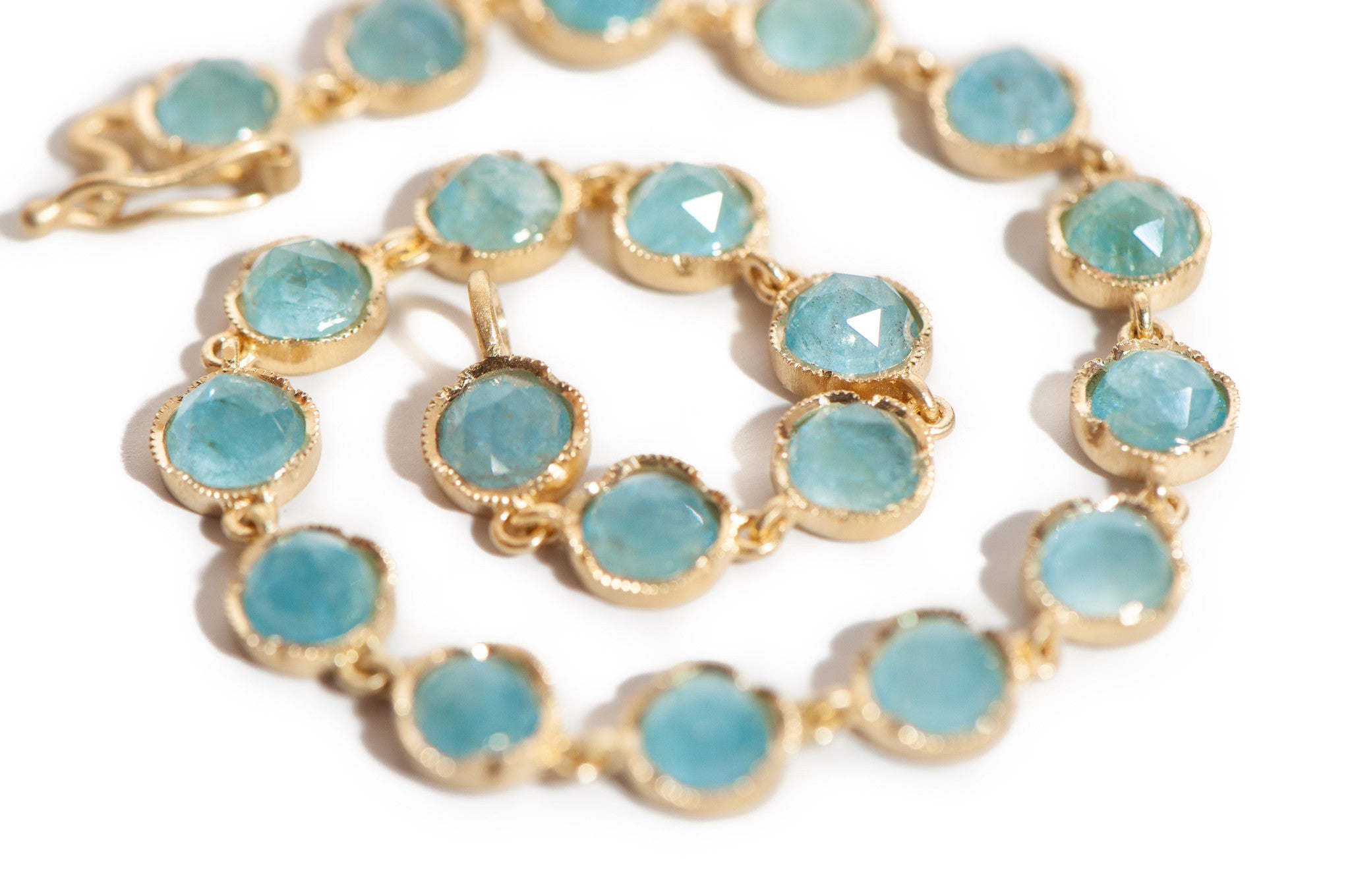 AQUAMARINE PETITE TENNIS BRACELET