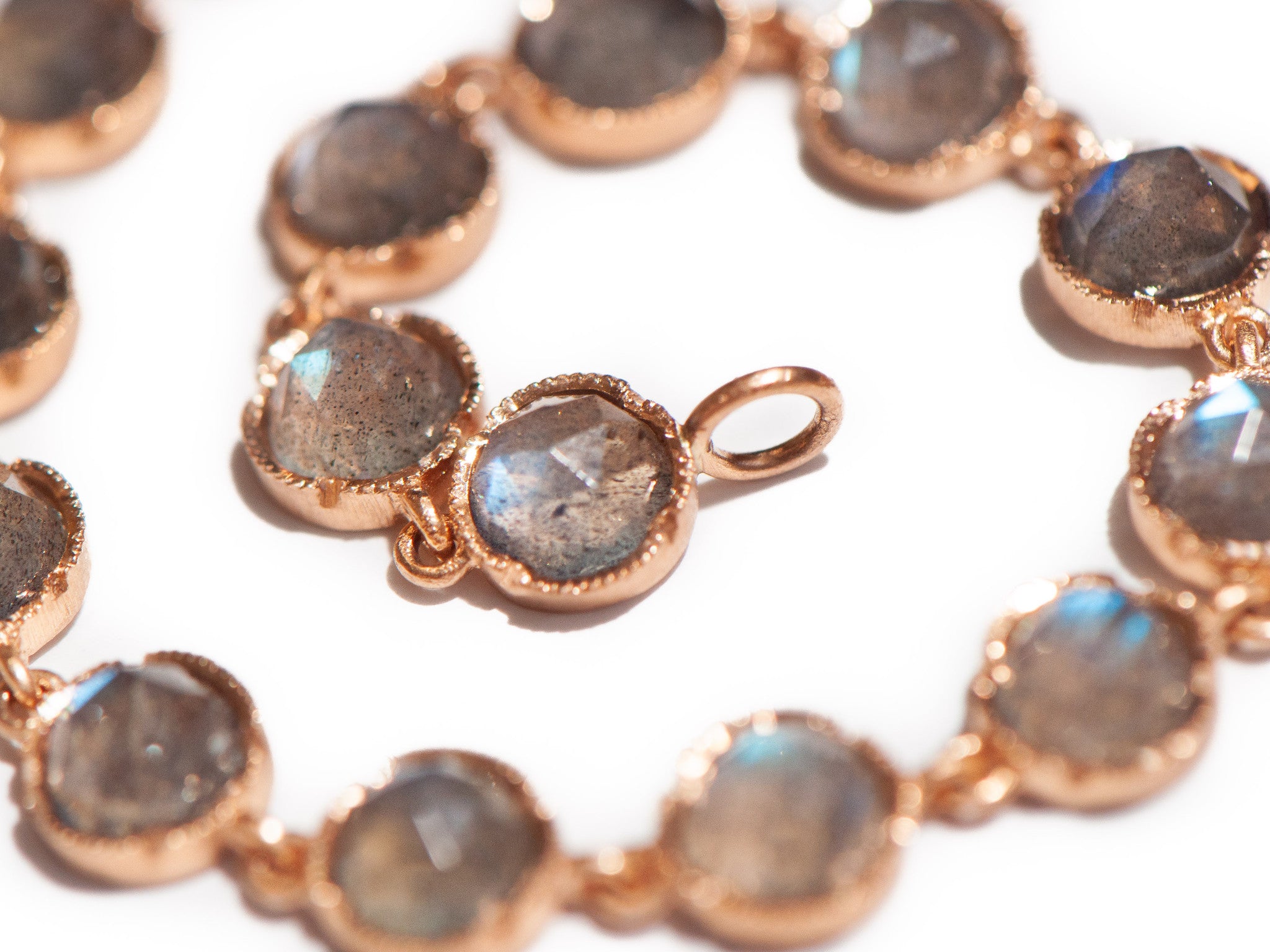 CLASSIC PETITE LINK LABRADORITE BRACELET