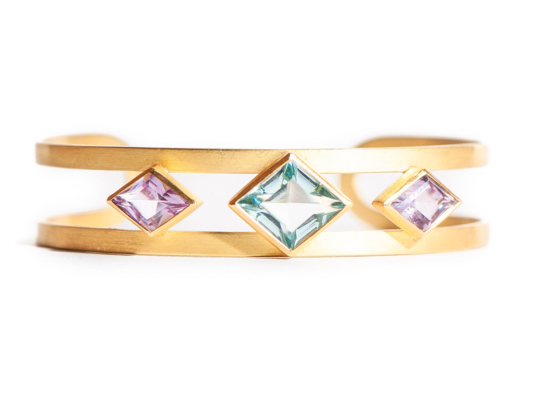 AMETHYST/AQUAMARINE CUFF